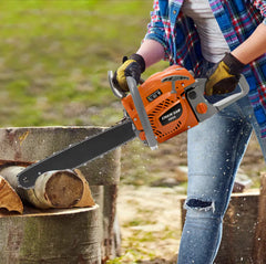 Gasoline Chain Saw Gas-Powered Cordless Chainsaw for Cutting Wood